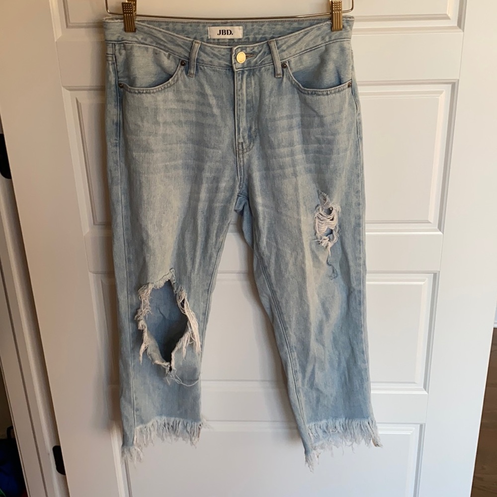 JBD distressed light wash jeans